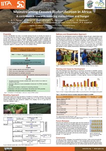 Mainstreaming cassava biofortification in Africa: a contribution towards reducing malnutrition and hunger