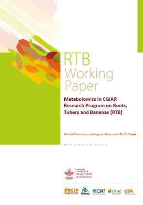 Metabolomics in CGIAR Research Program on Roots, Tubers and Bananas (RTB).